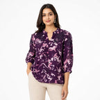 Plum Petal Chiffon Top