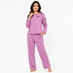 Lavender Bloom Cutwork Cord-set