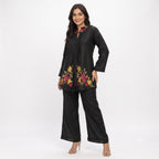 Midnight Floral Elegance Cord-set