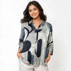 Monochrome Muse Crepe Top
