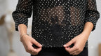 Polka Petal Elegance Top