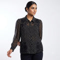 Polka Petal Elegance Top