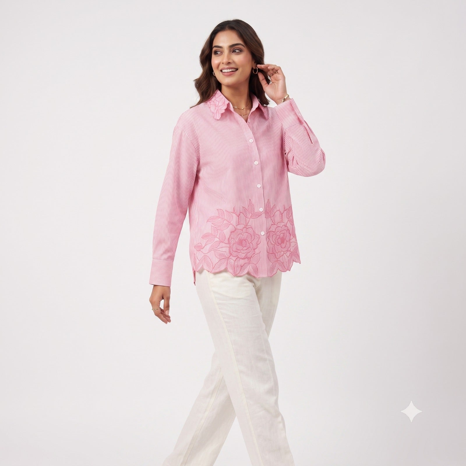 Rosé Lace Whisper Top