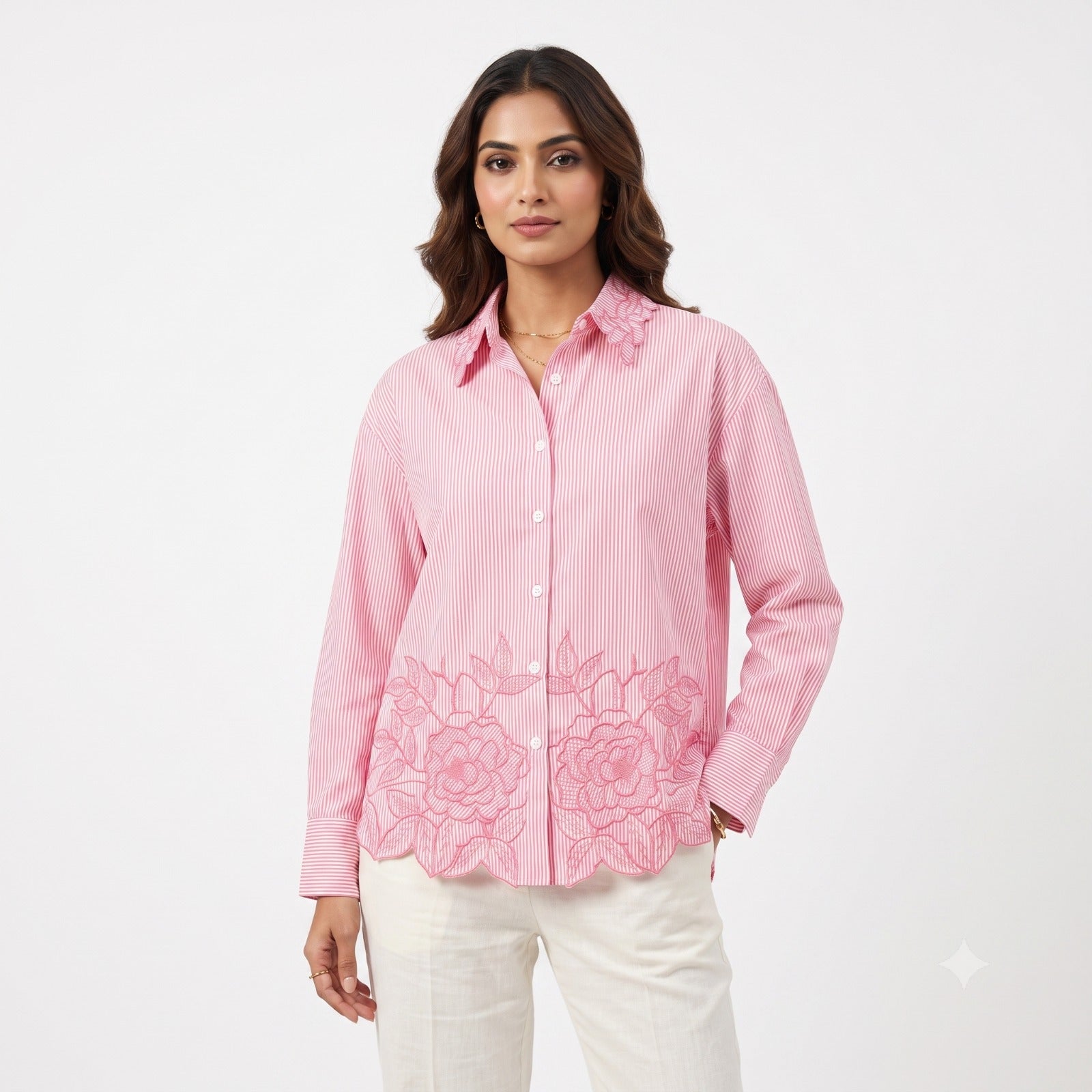 Rosé Lace Whisper Top