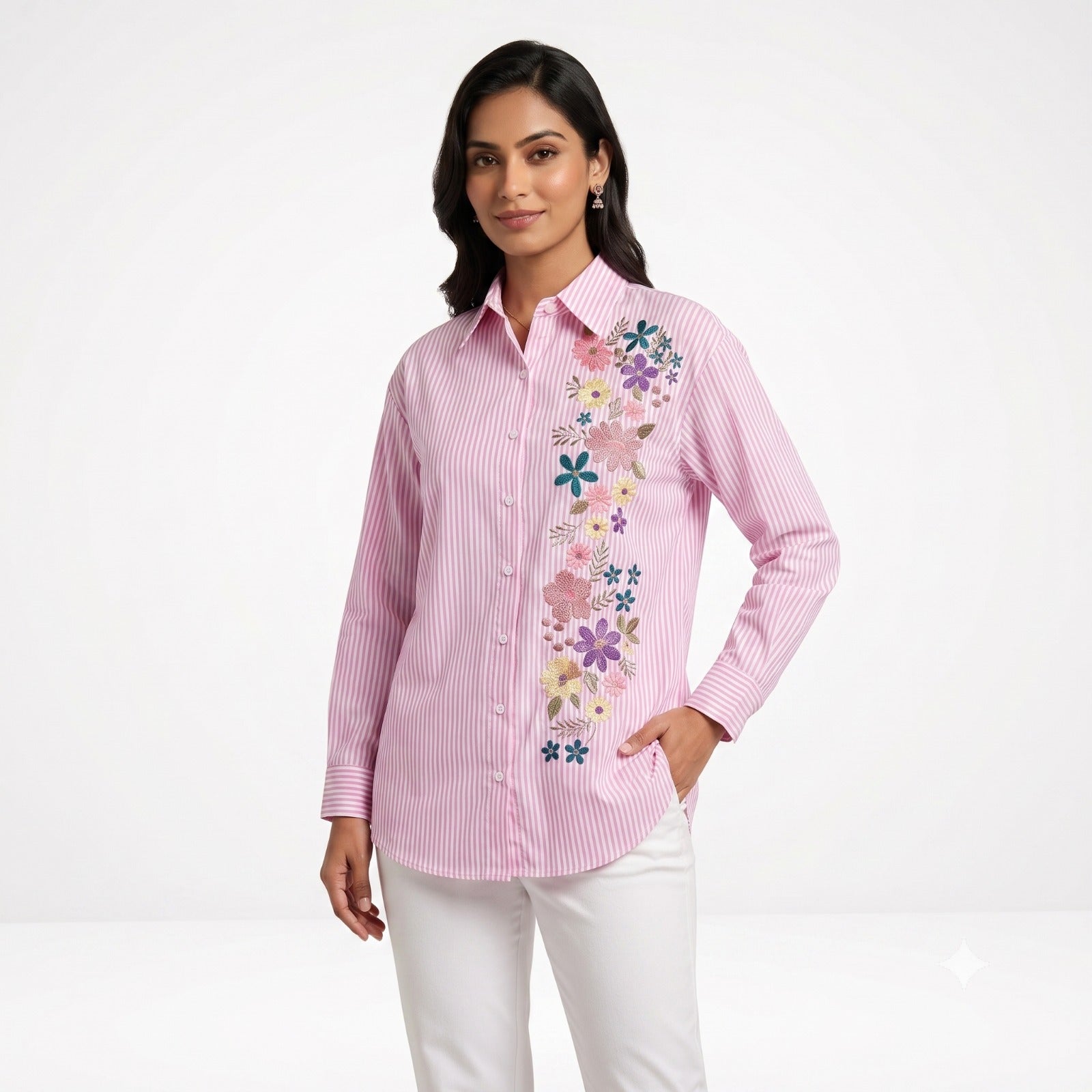 Blush Garden Stripe Top