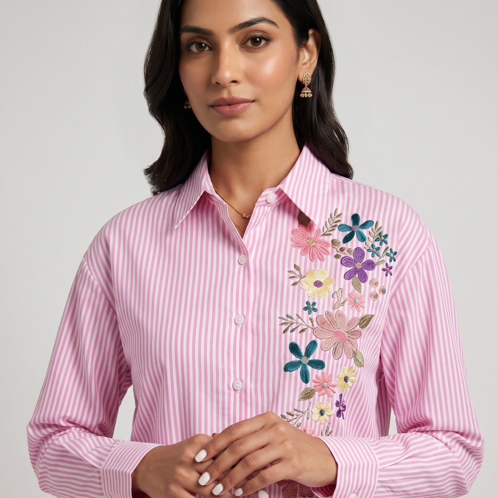 Blush Garden Stripe Top