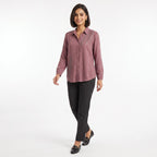 Dusty Rose Feather Gleam Top