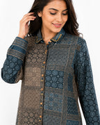 Heritage Mosaic Crepe Top