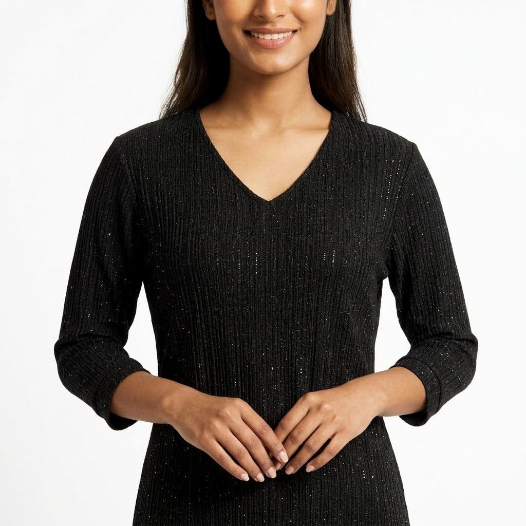 Midnight Stardust Sparkle Top