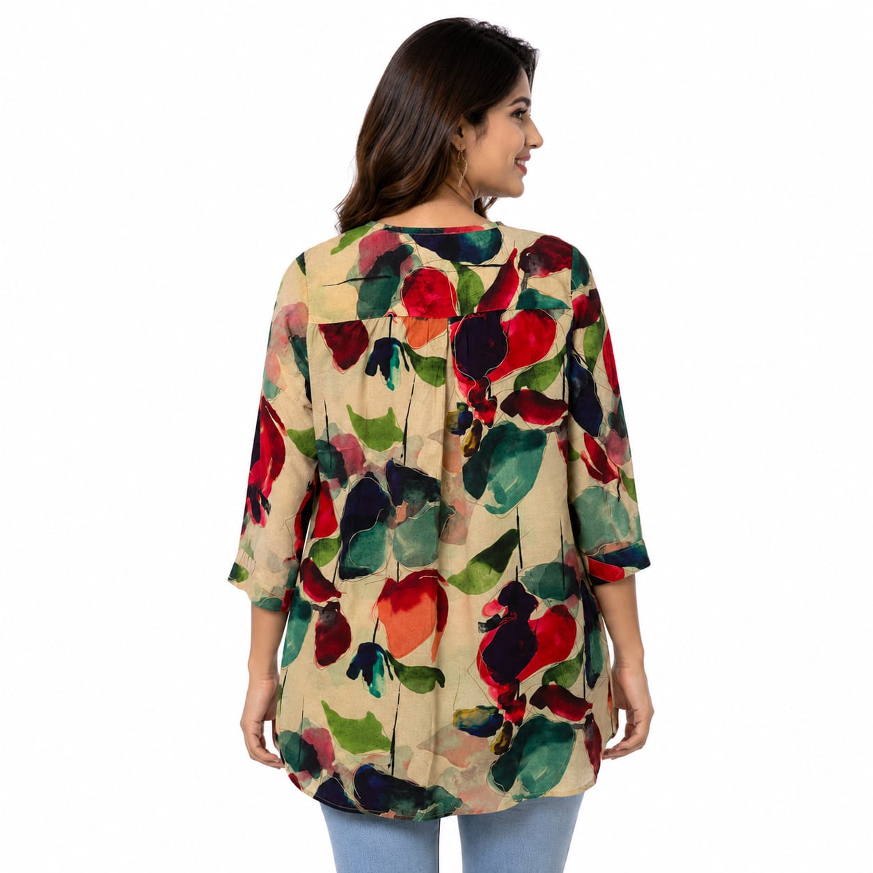 Autumn Watercolor Muse Muslin Top Watercolor Muse Muslin Top