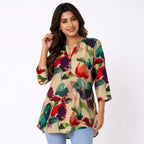 Autumn Watercolor Muse Muslin Top Watercolor Muse Muslin Top
