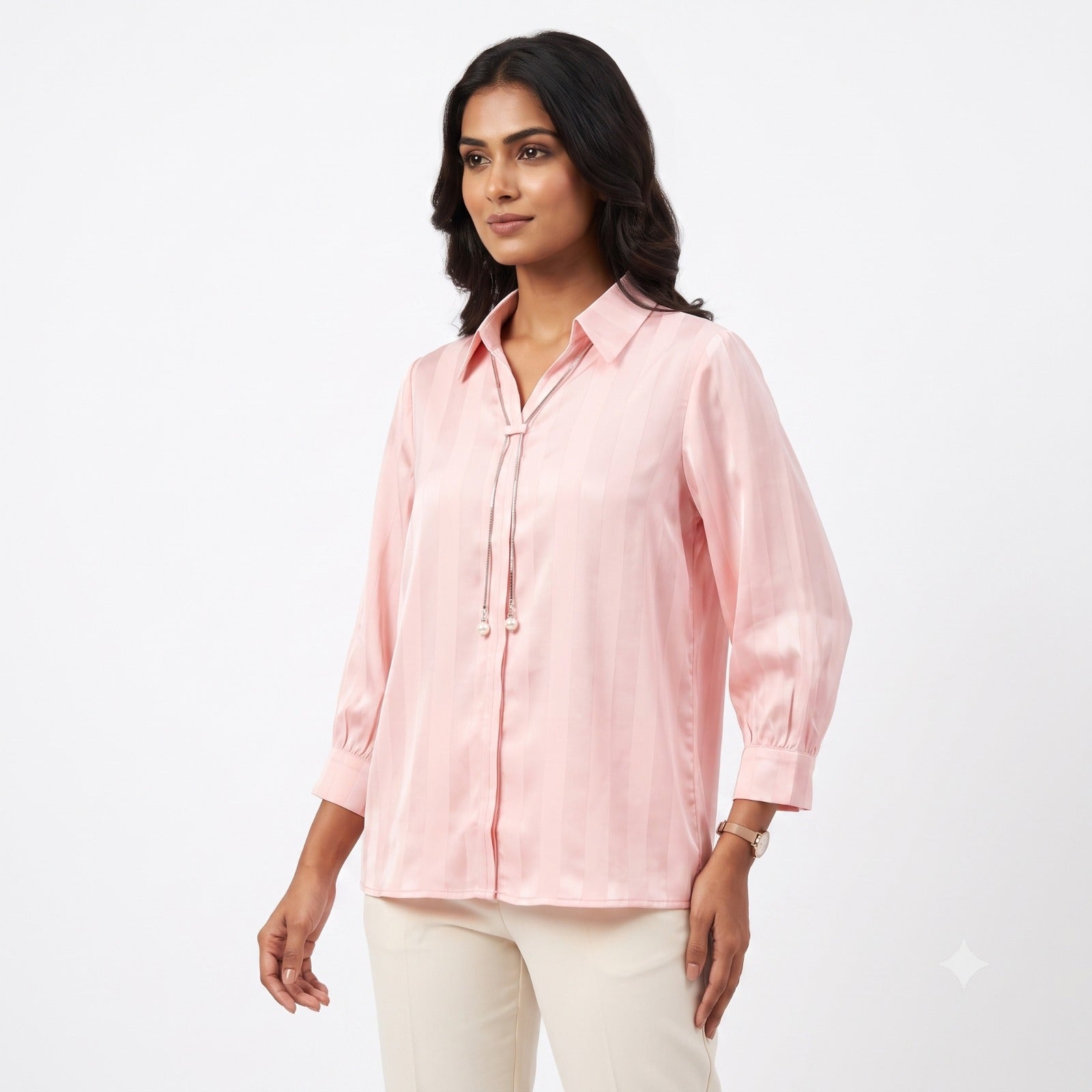 Blush Pearl Tie Top