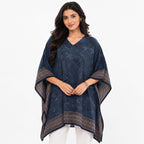 Midnight Mosaic Border Kaftan Top