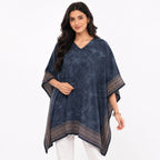 Midnight Mosaic Border Kaftan Top