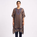 Midnight Paisley Printed Chiffon Top