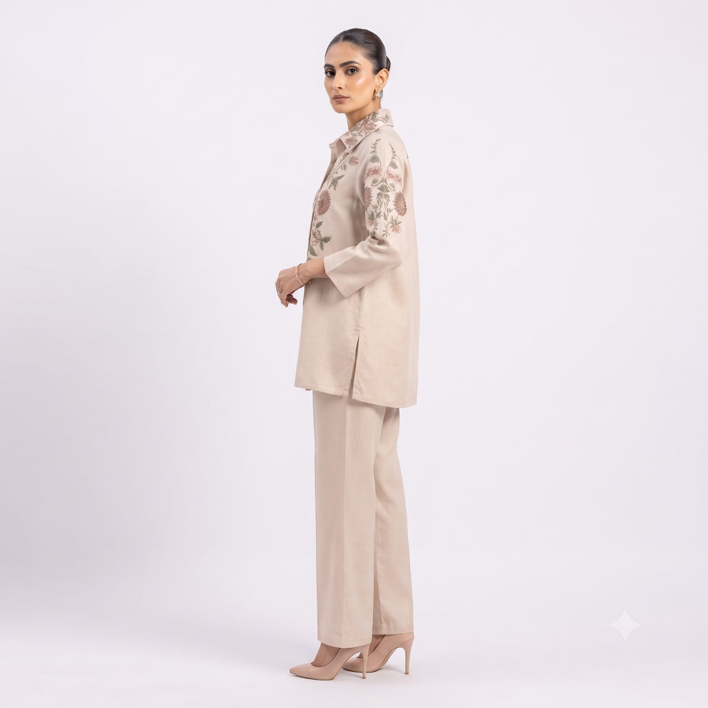 The Ivory Flora Embroidered Cord-set