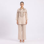 The Ivory Flora Embroidered Cord-set