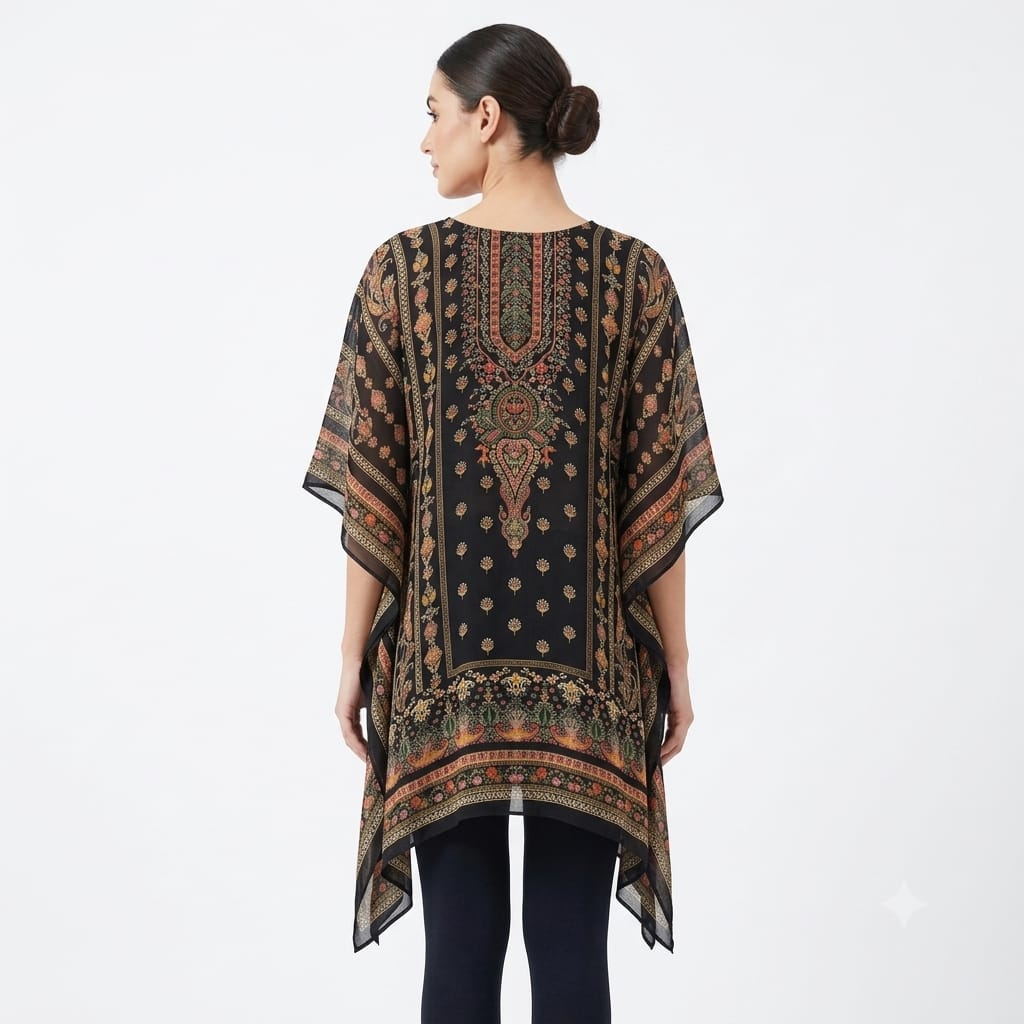 Midnight Paisley Chinon Top