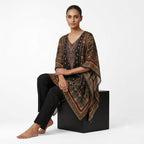 Midnight Paisley Chinon Top
