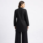 Noir Cutwork Suede Cord-set