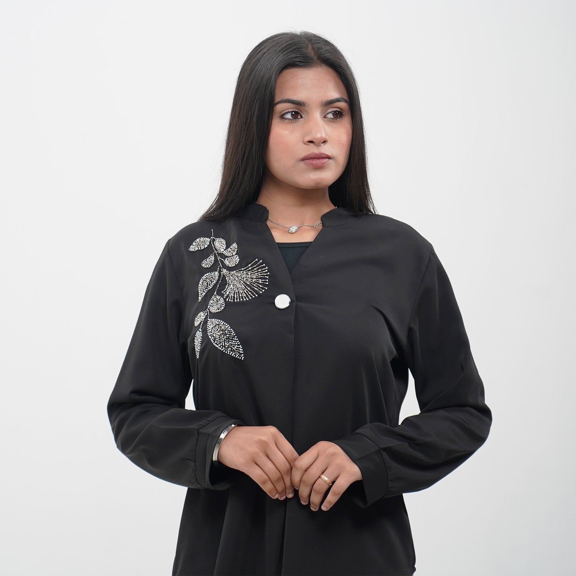 Black Long-Sleeve Top
