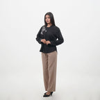 Black Long-Sleeve Top