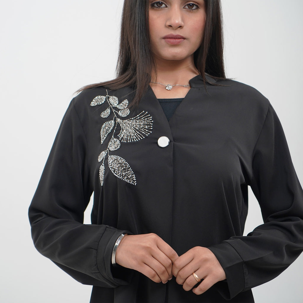 Black Long-Sleeve Top